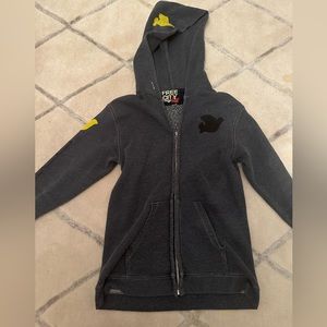 free city grey zip up